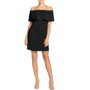 CHARLES HENRY off shoulder LBD DRESS